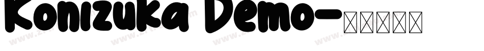 Konizuka Demo字体转换